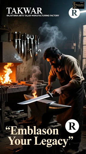 Experience the thrill of owning a legendary Takwar from Rajputana Arts Talwar Manufacturing Facto… post image