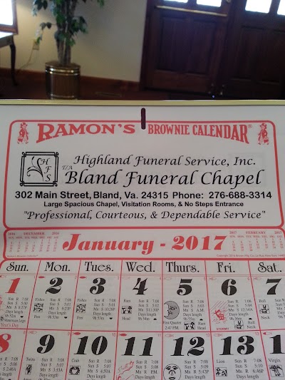 Bland Funeral Chapel Highland