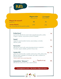 Menu Copain Comme Canard Lyon Part-Dieu Page 1