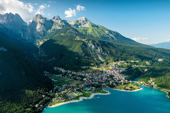 Camping Beach Lake of Molveno by null