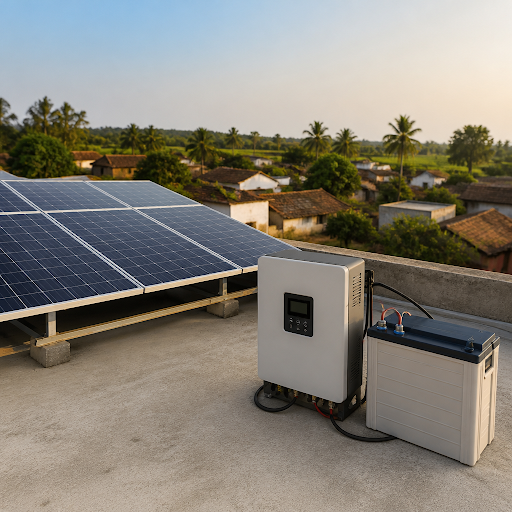 ✔️ Custom off-grid home solar panel system designed for your power needs and roof space post image