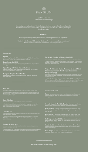 Opinii despre Pangium în Singapore - Restaurant