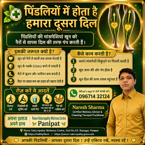 🌿 आपकी पिंडलियाँ – आपका दूसरा दिल! ❤️ post image