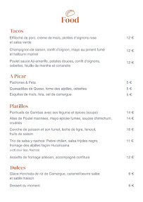 Menu La Caye Page 1