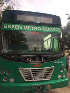 Green Metro Bus Stop karachi