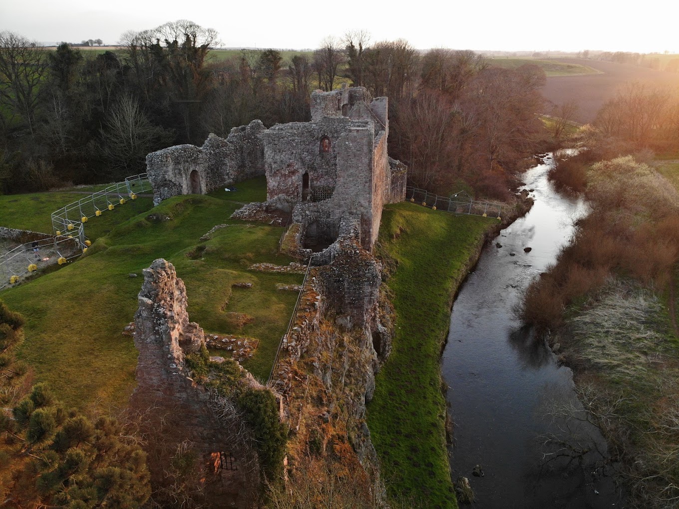 A Scottish Love Scheme filming in Hailes Castle, Haddington