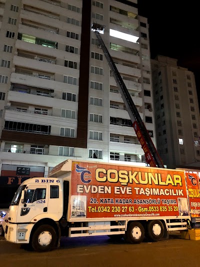 Gaziantep Coşkunlar asansörlü Evden Eve taşımacılık ve nakliyat 05336353520