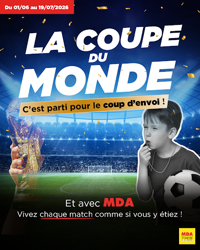 ⚽🔥 Ça y est… la Coupe du Monde commence ! 🔥⚽

Les soirées match sont lancées.
Les amis arrivent.
Les pronostics aussi 😏

Mais la vraie question est :
👉 êtes-vous bien équipé pour vivre l’événement comme il se doit ?

📺 Grand écran
✨ Image immersive
⚡ Ambiance stade directement dans votre salon

Retrouvez notre sélection de TV dans vos magasins MDA et profitez pleinement de chaque match, chaque action et chaque émotion.

🔥 Samsung, Philips, Hisense, TCL…
Il y en a pour tous les styles et toutes les envies.

👉 Rendez-vous dans votre magasin MDA le plus proche !

#MDA #CoupeDuMonde #TV #HomeCinema #BonnesAffaires