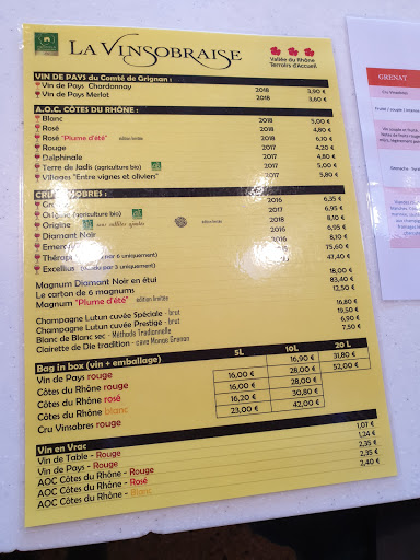 Photo de Cave coopérative La Vinsobraise à Vinsobres (26110)