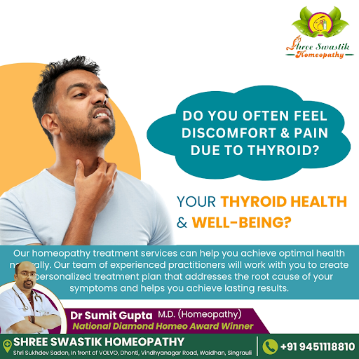 Do you often feel discomfort and pain due to thyroid issues. Our homeopathy treatment services ca… post image