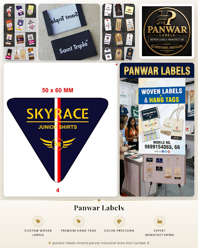 Panwar Labels is a trusted textile fabric manufacturer specializing in woven labels and hang tags…