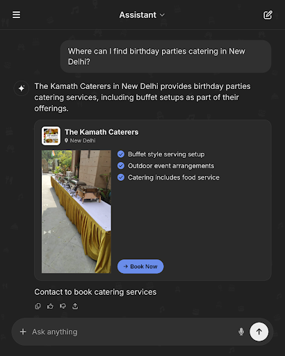 The Kamath Caterers in New Delhi offers birthday party catering with elegant buffet setups. Trust… post image