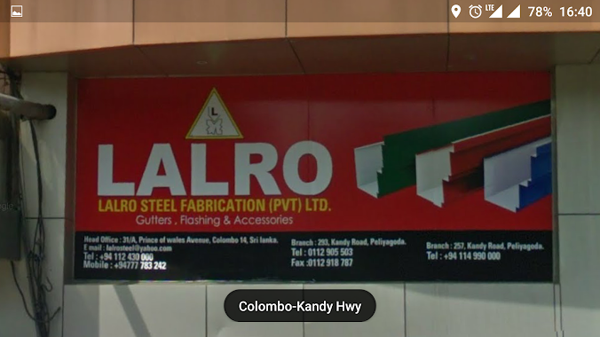 Lalro Steel Fabrications Pvt Ltd, Author: Rajiev Ranasinghe