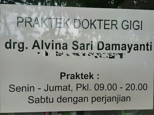 Drg. Alvina Sari, Author: Drg. Alvina Sari