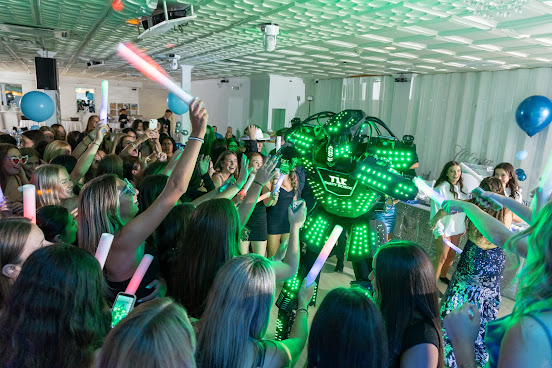 L.e.d party robot by null