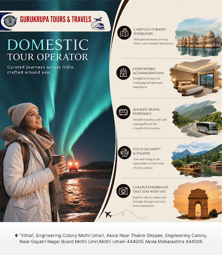 Gurukrupa Tours and Travels specializes in domestic tour packages, offering personalized travel e… post image