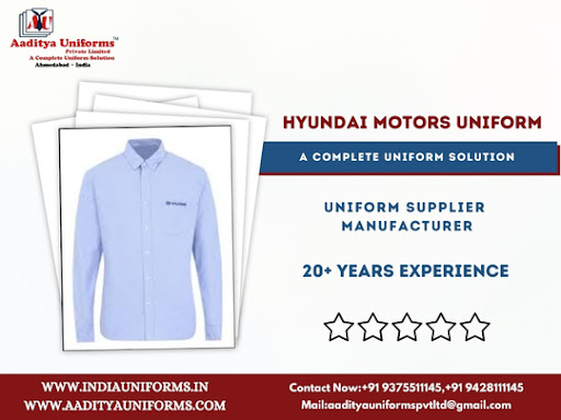 Hyundai Motors uniform Available At Aaditya Uniforms post image