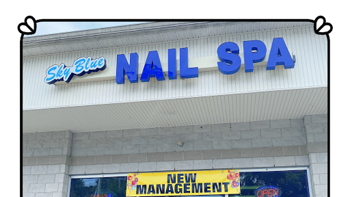 Sky blue nail spa Logo