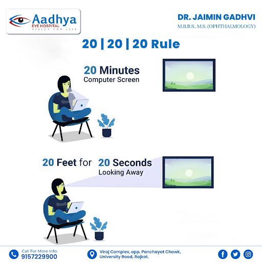 The 20 | 20 | 20 rule advises individuals to take breaks while using the computer. For every 20 m… post image