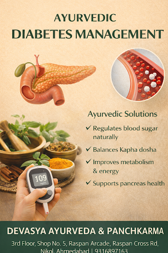 Devasya Ayurveda & Panchkarma, located at Raspan Cross Road, Nikol, Ahmedabad, offers holistic Ay… post image