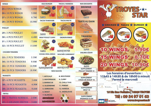 TROYES STAR chicken-hot-wings
