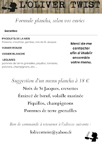 Menu L'Oliver Twist Page 4