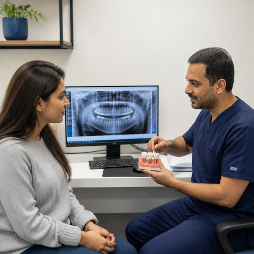 Thinking about replacing a missing tooth with a dental implant but not sure what happens at the f… post image