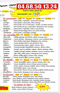 Menu Pizza Aldo Perpignan Page 1