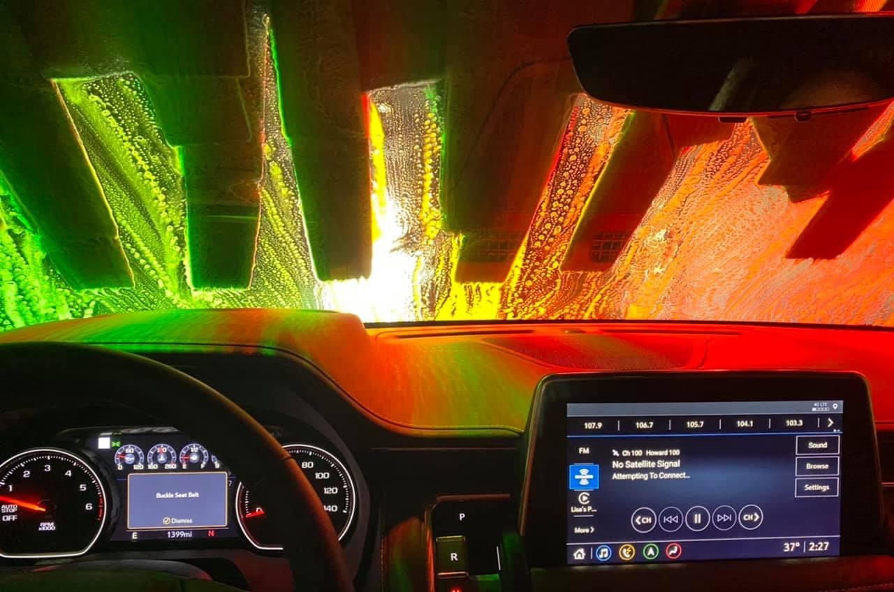 Self-service laundry at Merrimac Laundromat & Car Wash, Methuen, MA