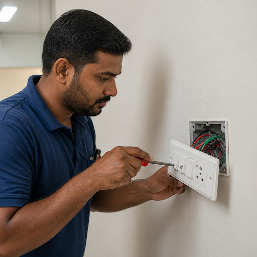 Flickering lights, tripping MCBs or loose switches at home or office? VATSAL ELECTRICALS in Jayra… post image