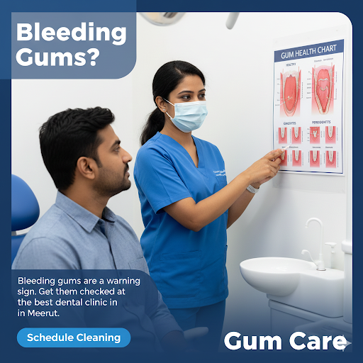 [gum treatment meerut, bleeding gums meerut, dentist in meerut, gum cleaning meerut]