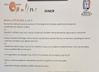 Menu Restaurant OPALINE Page 2