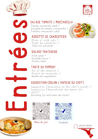 Menu Café du Théâtre Page 1
