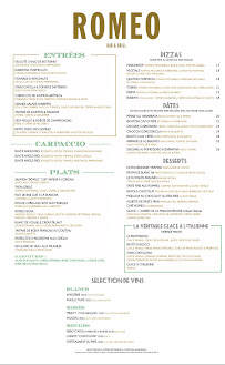 Menu Romeo - Bar & Grill Page 11