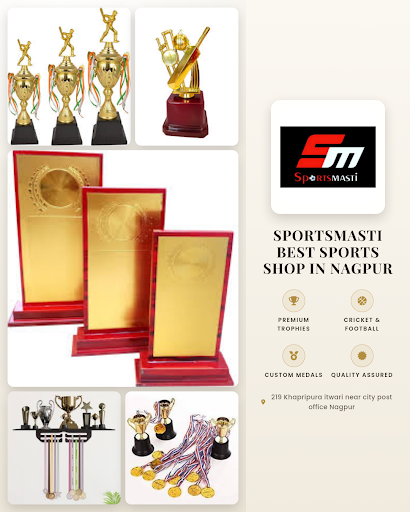 SPORTSMASTI BEST SPORTS SHOP IN NAGPUR offers a wide range of sports items and trophies including… post image