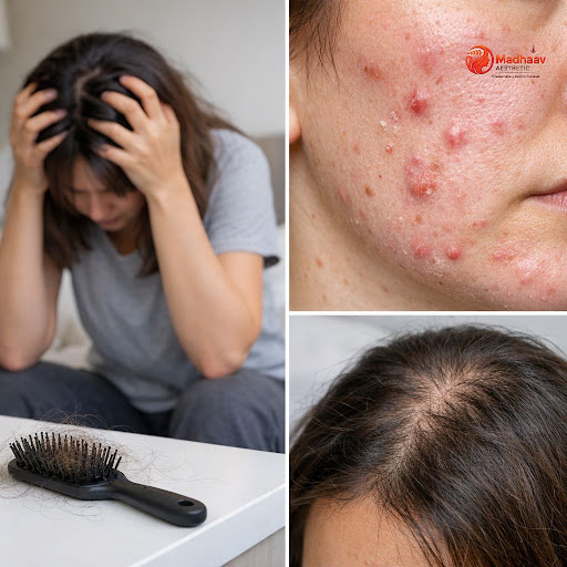 ✔️ Detailed consultation with one of the best dermatologists in Thane to map how stress is affect… post image