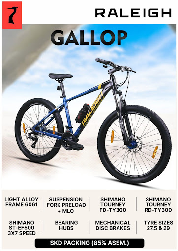 Enjoy the new Gallop in 27.5/29” from Raleigh. With an Alloy 6061 light Frame with putty weld joi… post image