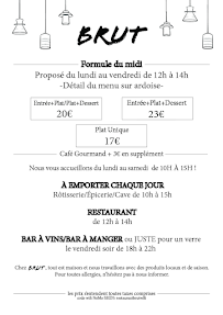 Menu BRUT Page 3