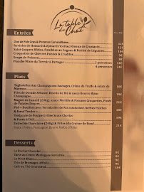 Menu La Table du Chai Page 1