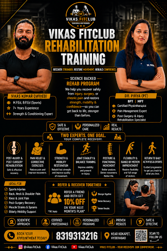 💪 Recover Stronger with VIKAS FITCLUB Rehabilitation Training post image
