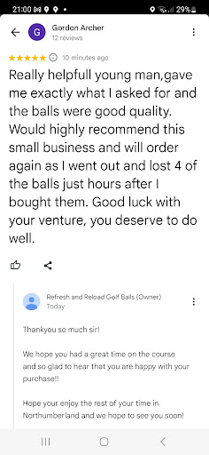 Refresh and Reload Golf Balls - Thumbnail