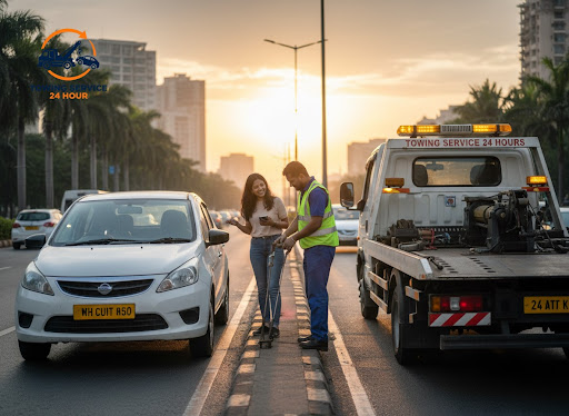 Every day across Mumbai, Towing Service 24 hours helps stranded drivers get back on the road quic… post image