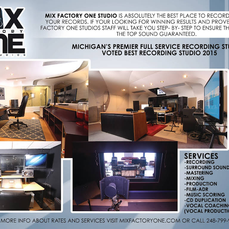 Factory One Studio - Recording Studio in Southfield