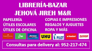 LIBRERÍA BAZAR JEHOVÁ JIREH M&R 6