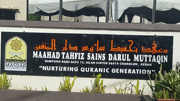 Maahad Tahfiz Sains Darul Muttaqin Batu 13 Jalan Sintok Public Bank Berhad 73 Jalan Sintok Kampung Rawa 06010 Changlun Kedah Malaysia