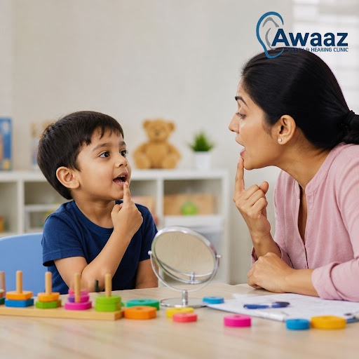 When a child speaks late, many parents hope they will “catch up” on their own. At Awaaz Speech an… post image
