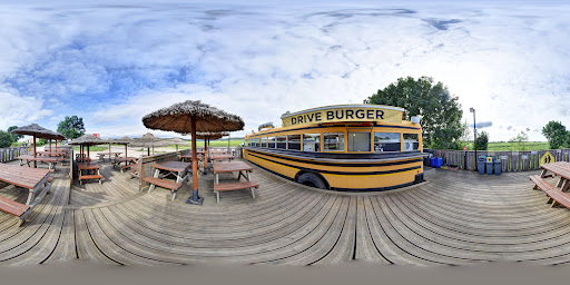 Yellow bus burger Beaune