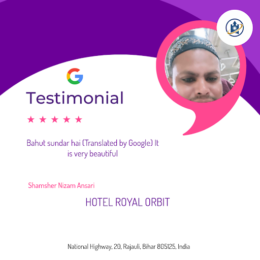 Shamsher Nizam Ansari's delightful experience at HOTEL ROYAL ORBIT in Rajauli! He raved about our… post image