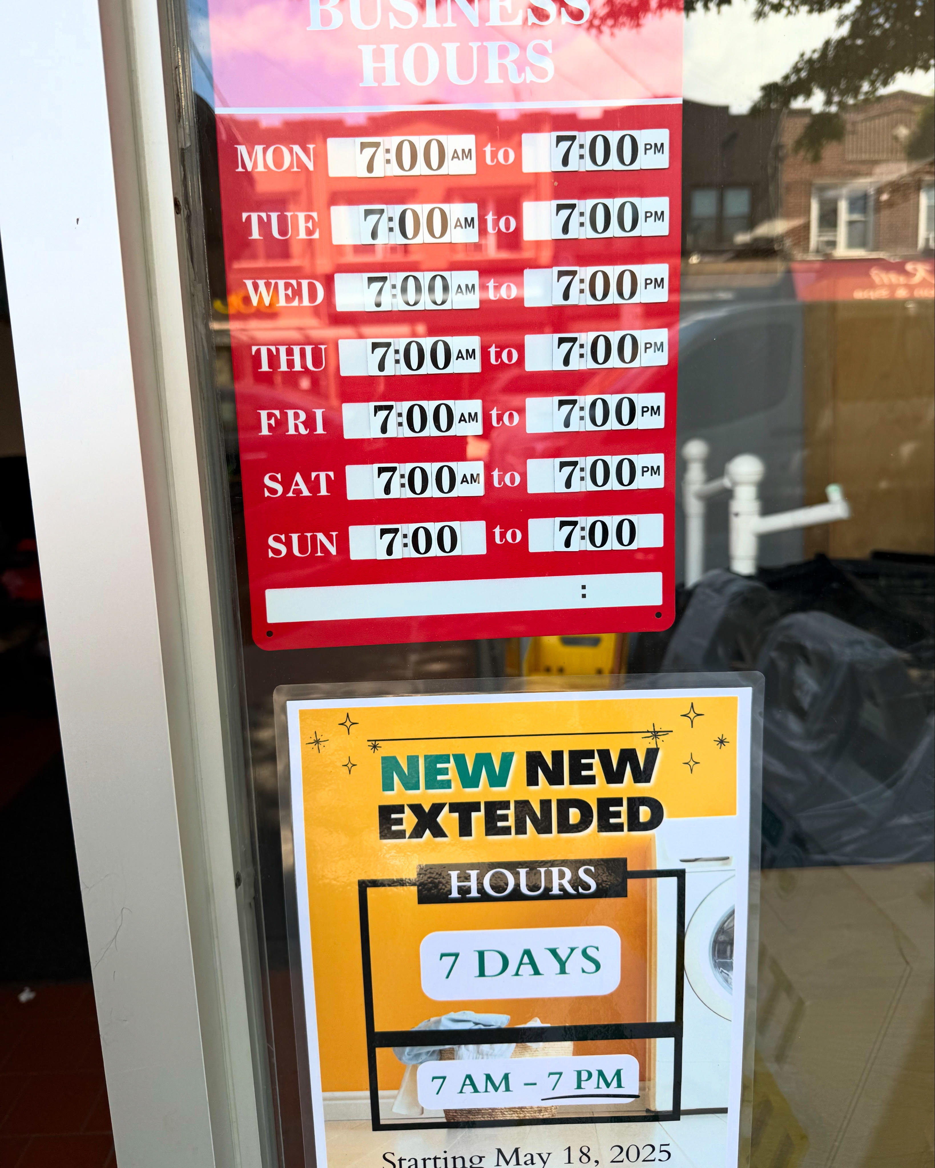 Lucky Rabbit Laundromat storefront and entrance in Brooklyn