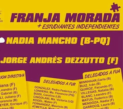 Franja Morada FBioyF, Author: Luciano Monteverde